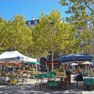 weekly market on Place Carnot, Carcassonne
